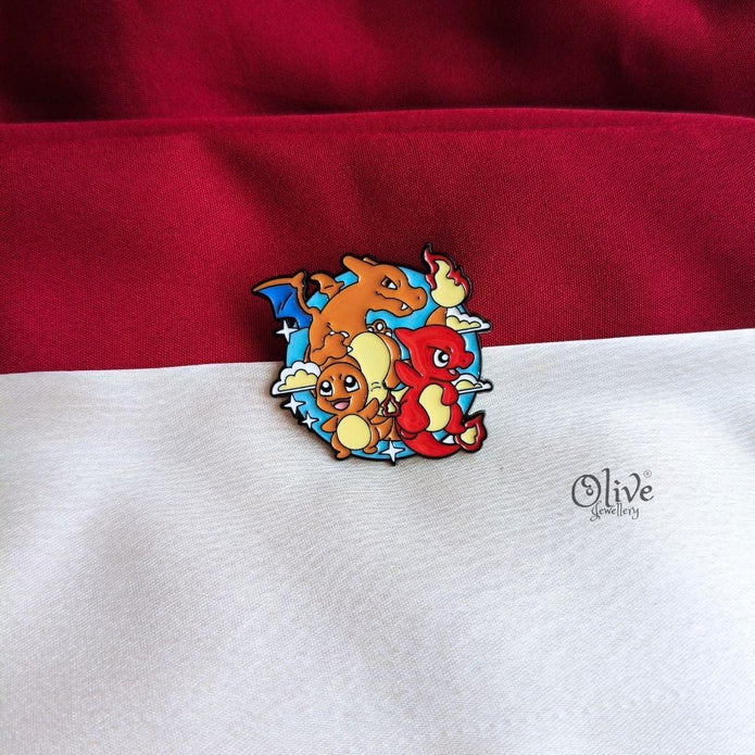 Charmander Evolution Enamel Pin