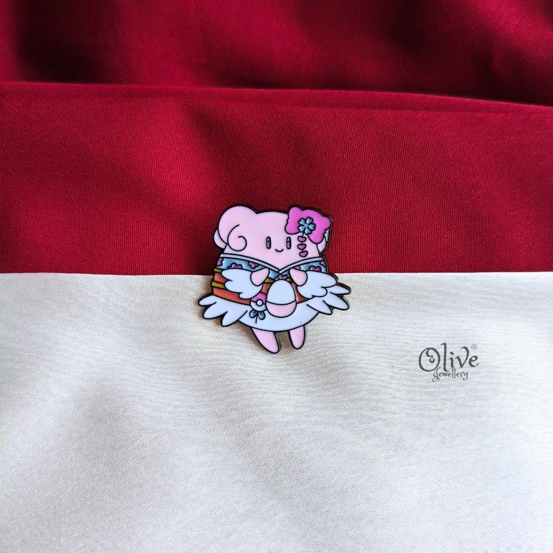 Blissey Floral Enamel Pin
