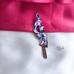 Butterfly Katana Enamel Pin