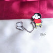 Shinchan & Shiro Chain Enamel Pin