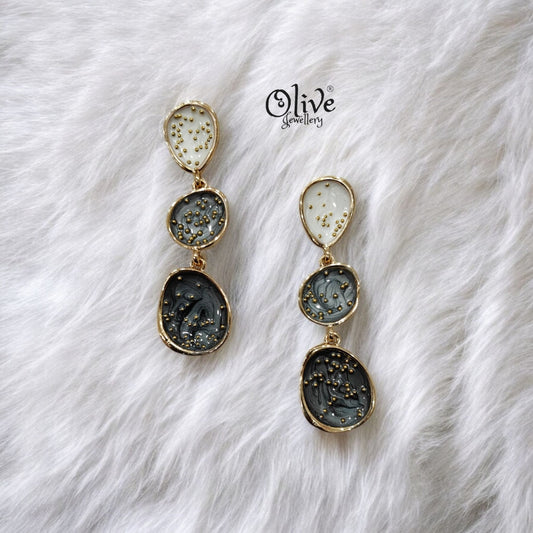 Enamel Earrings - 1
