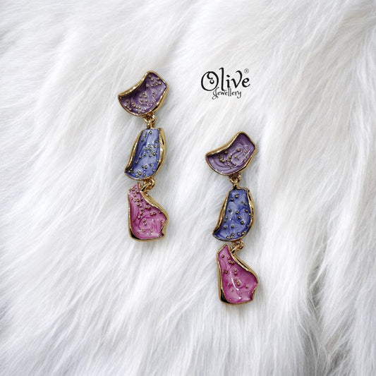 Enamel Earrings - 5