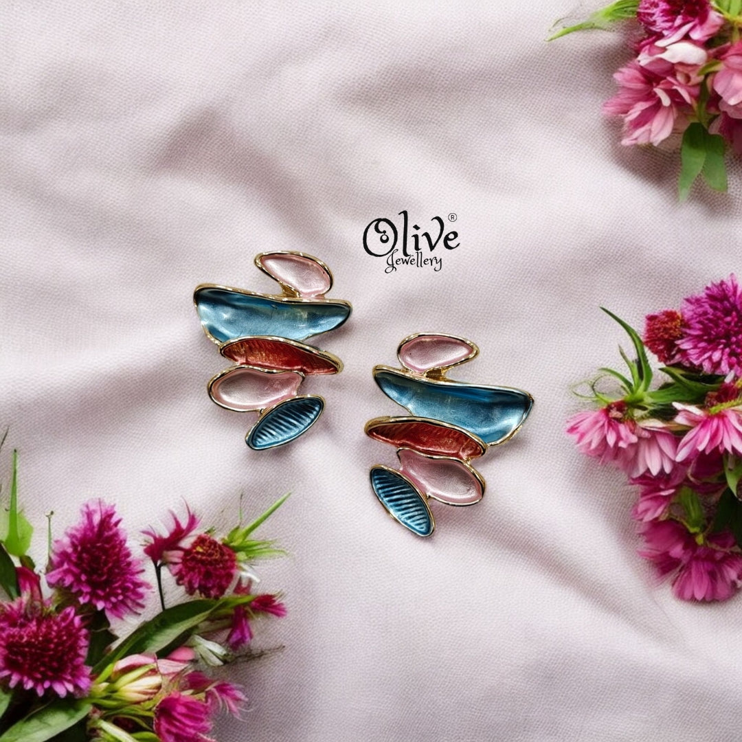 Enamel Earrings - 26