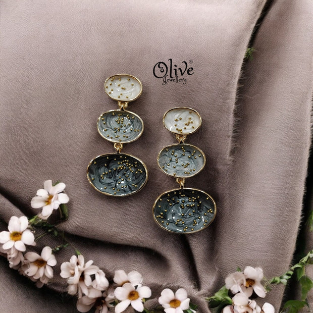 Enamel Earrings - 38