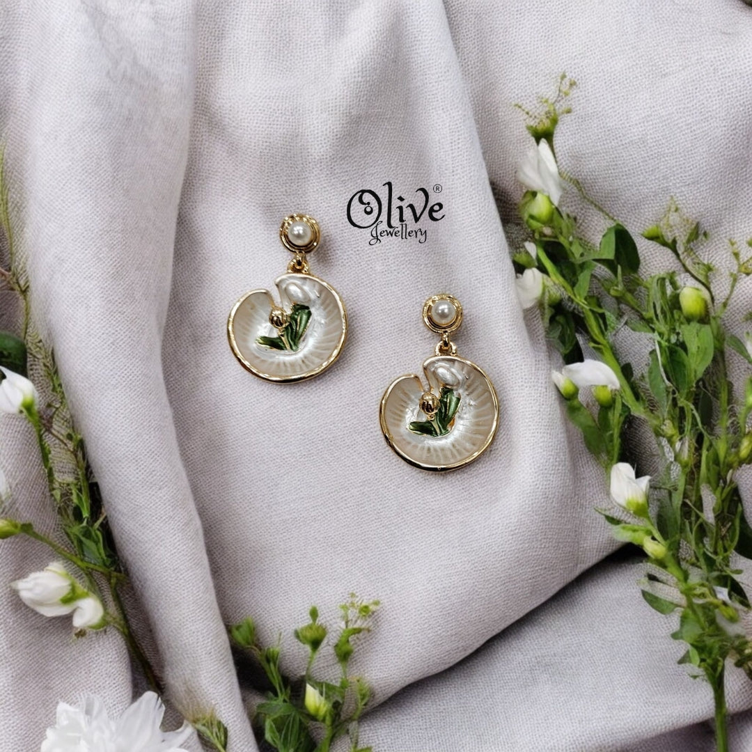 Enamel Earrings - 42