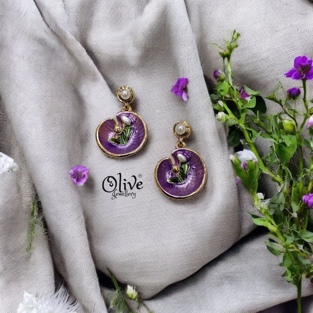 Enamel Earrings - 42