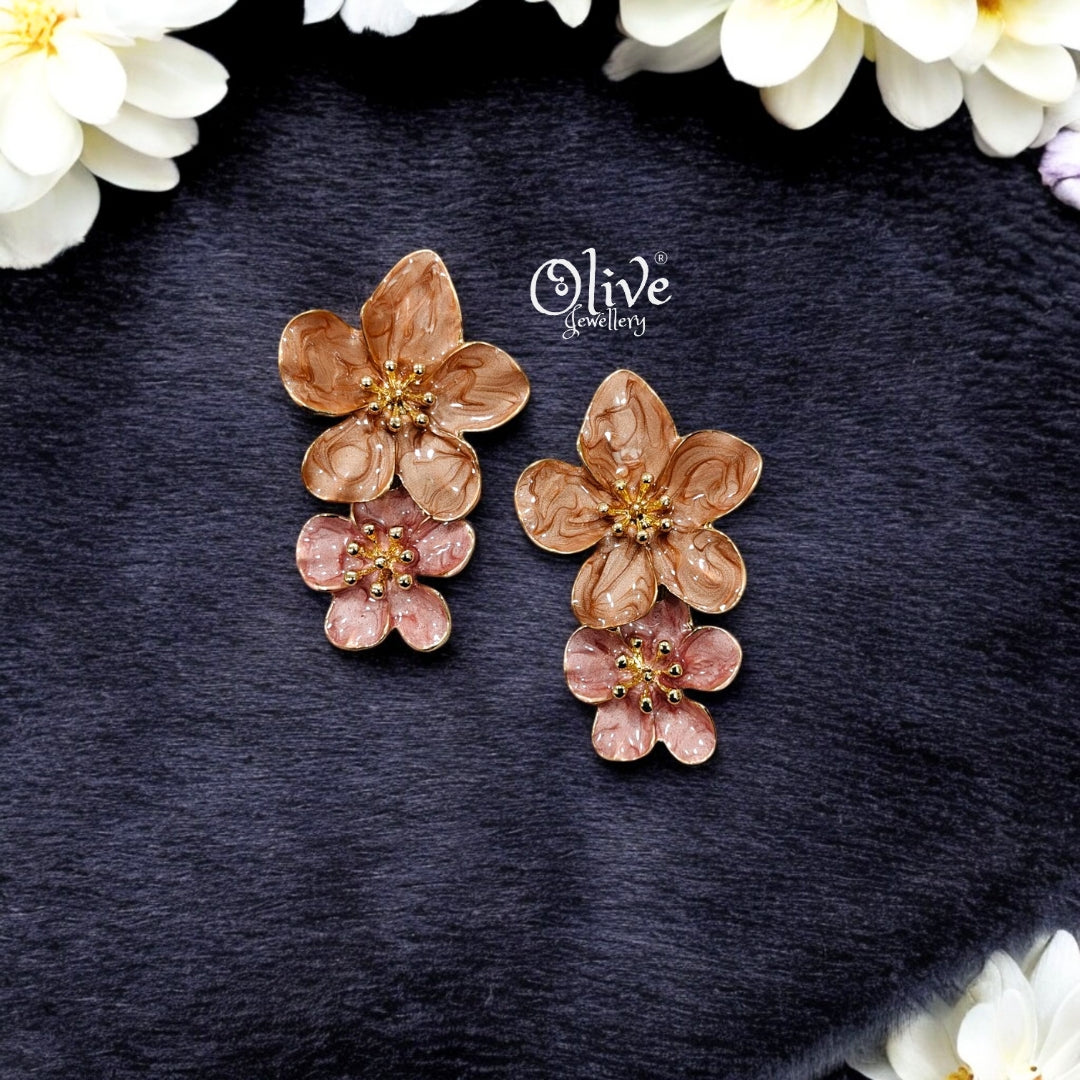 Enamel Earrings - 97