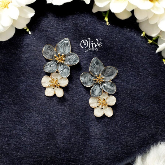 Enamel Earrings - 97