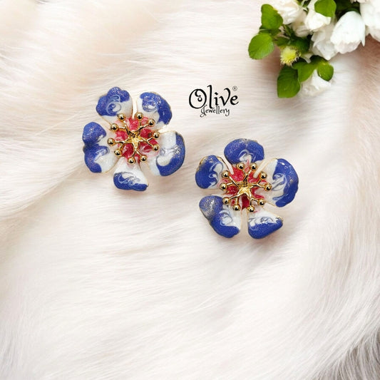Enamel Earrings - 101