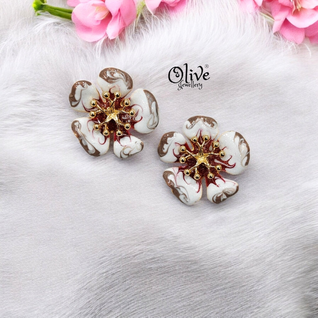 Enamel Earrings - 101