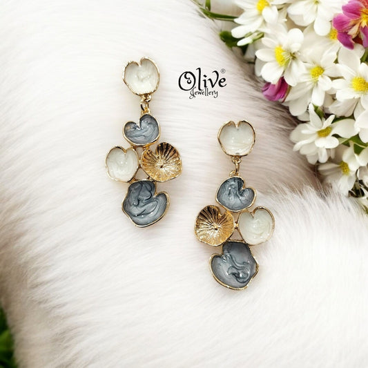 Enamel Earrings - 113