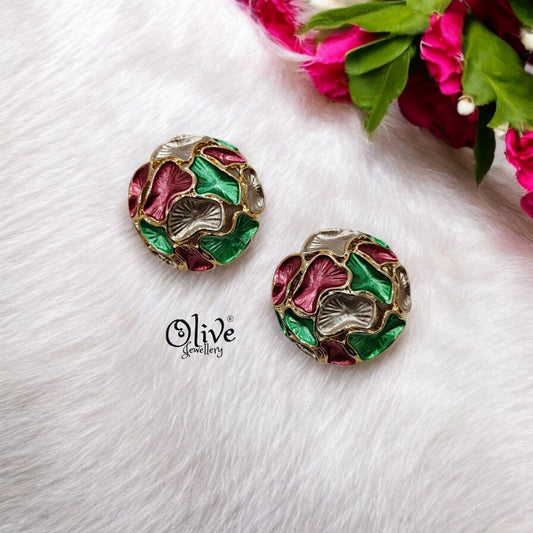 Enamel Earrings - 121