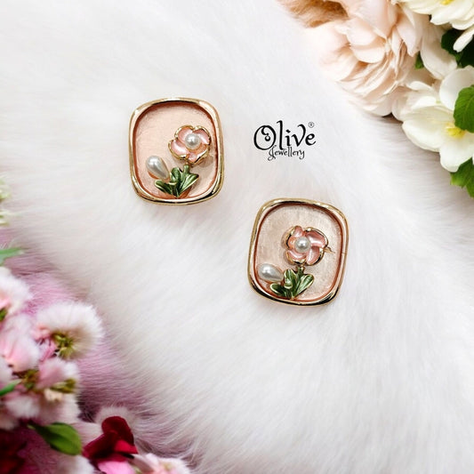 Enamel Earrings - 125