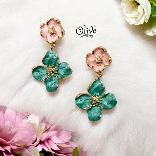 Enamel Earrings - 139