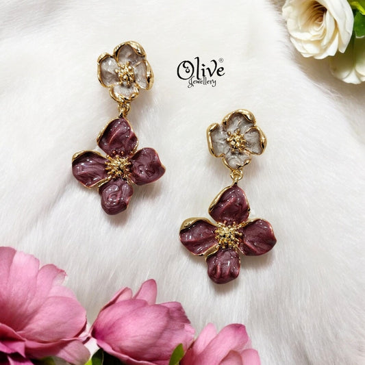 Enamel Earrings - 139