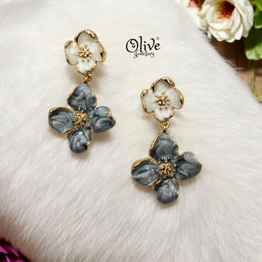 Enamel Earrings - 139