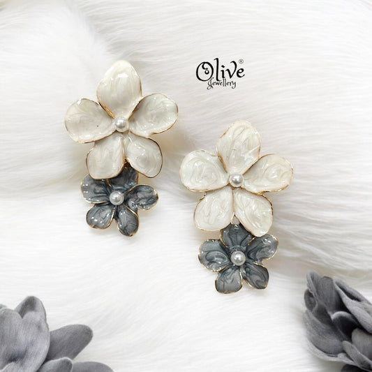 Enamel Earrings - 148