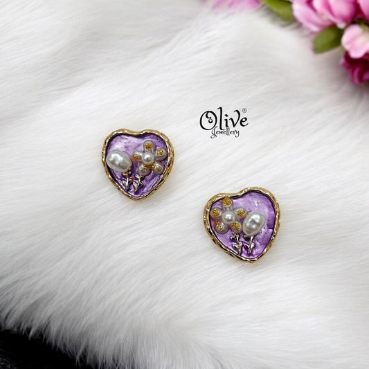 Enamel Earrings - 152