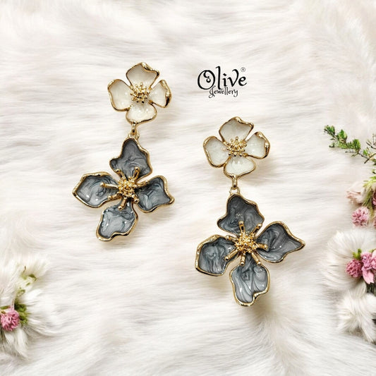 Enamel Earrings - 157