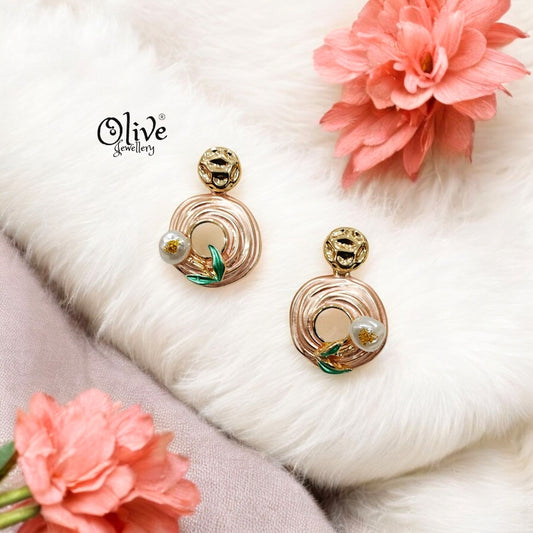 Enamel Earrings - 161