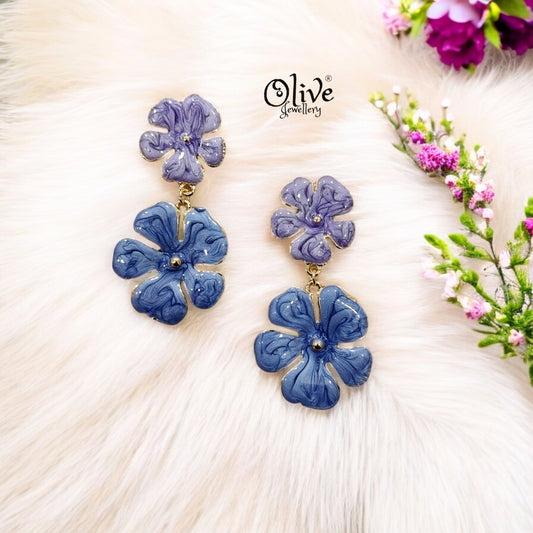 Enamel Earrings - 166