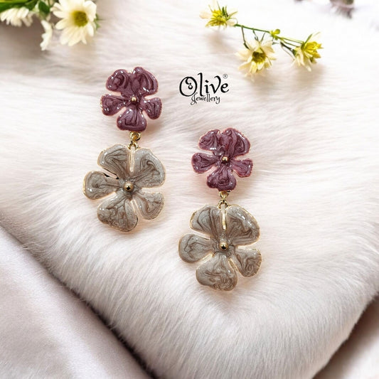 Enamel Earrings - 166