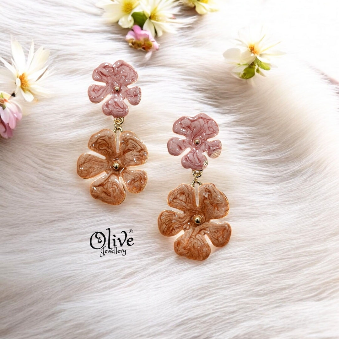 Enamel Earrings - 166
