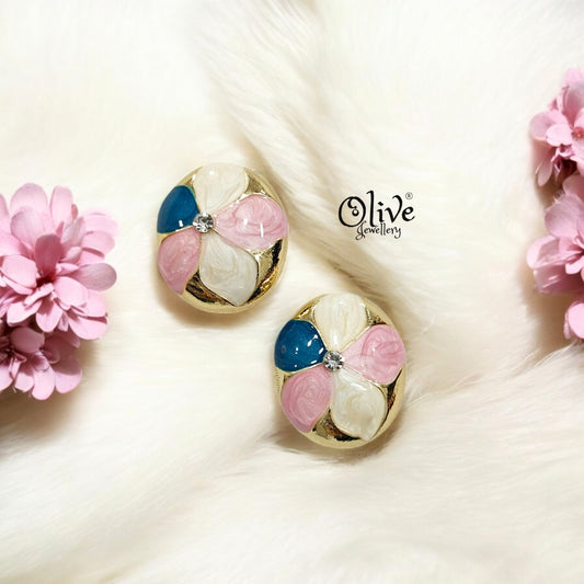 Enamel Earrings - 173