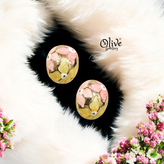 Enamel Earrings - 185