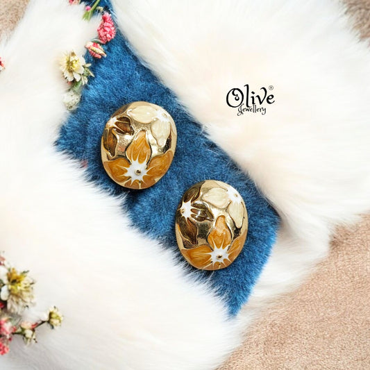 Enamel Earrings - 185