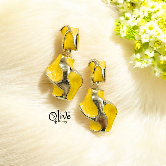 Enamel Earrings - 201