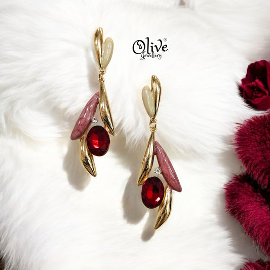 Enamel Earrings - 211