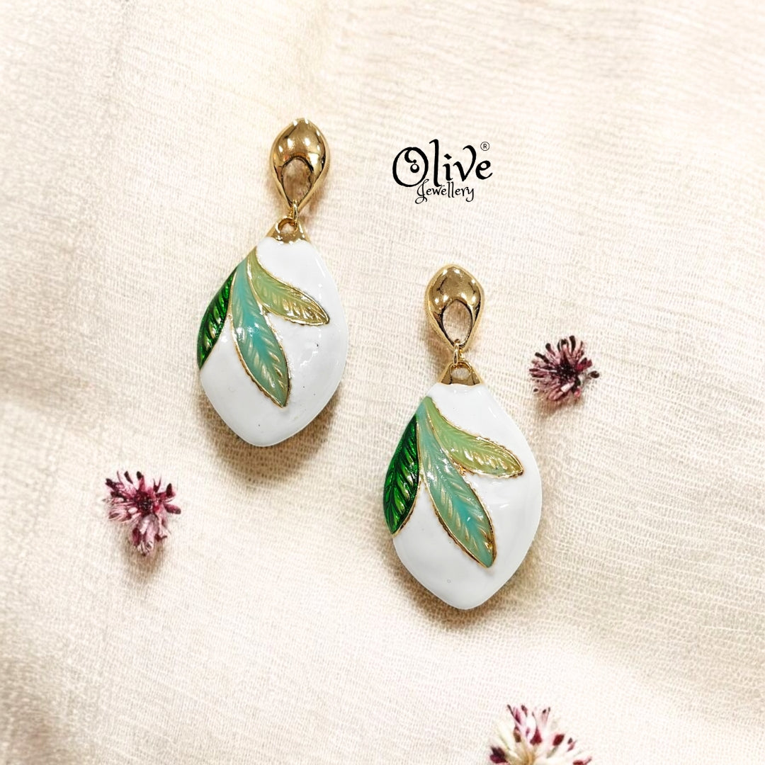 Enamel Earrings - 215