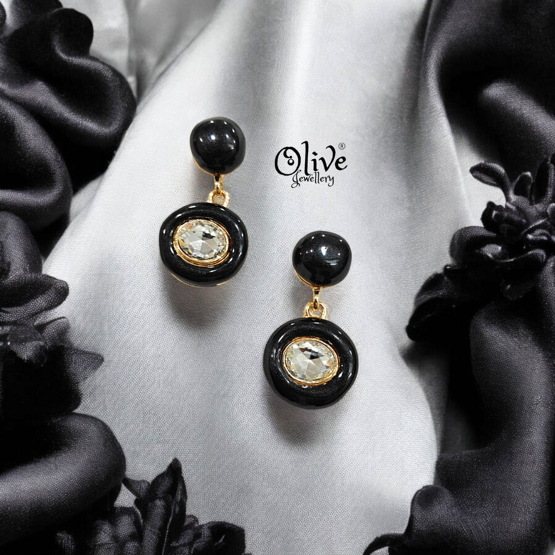 Enamel Earrings - 221