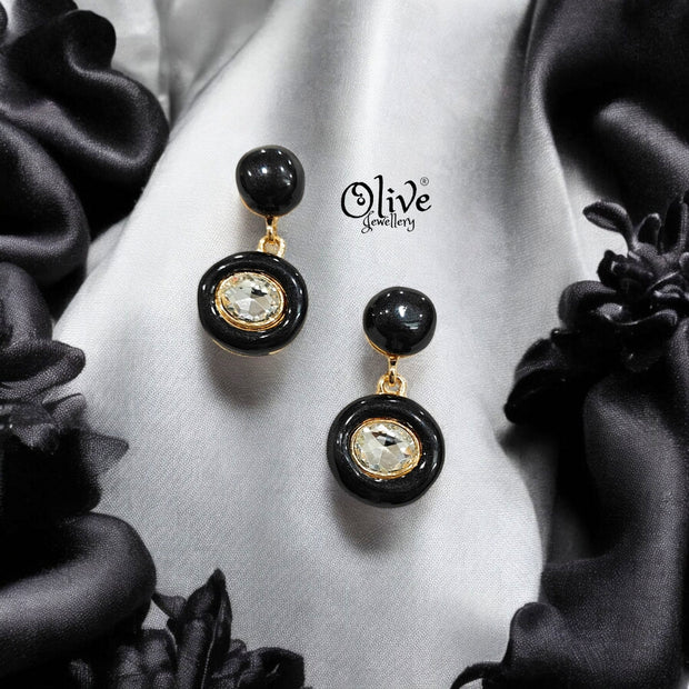 Enamel Earrings - 221