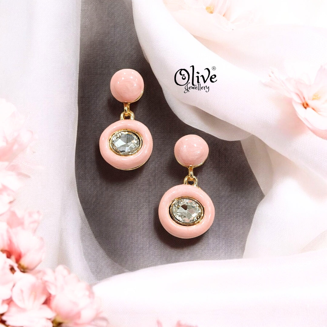 Enamel Earrings - 221