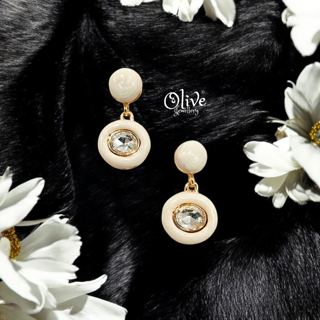 Enamel Earrings - 221