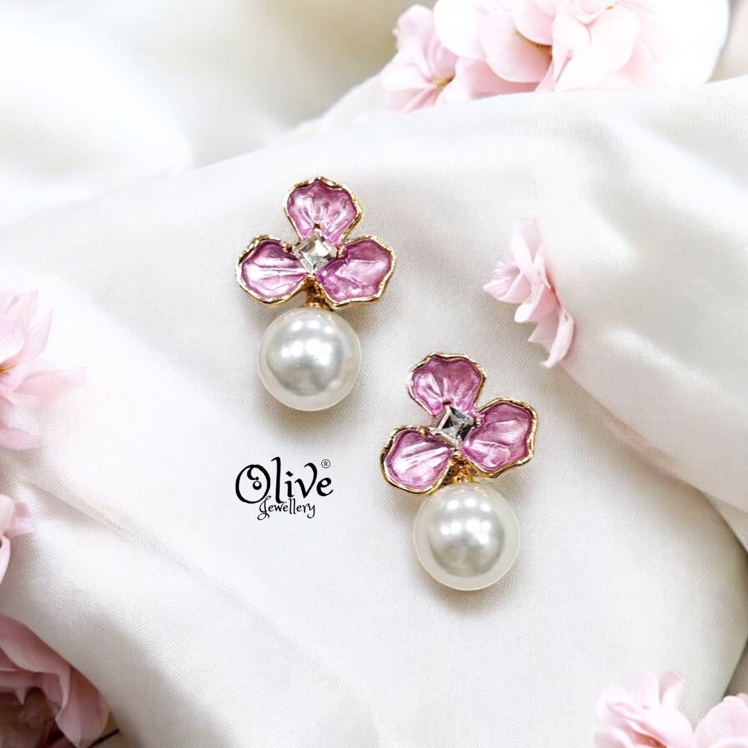 Enamel Earrings - 231