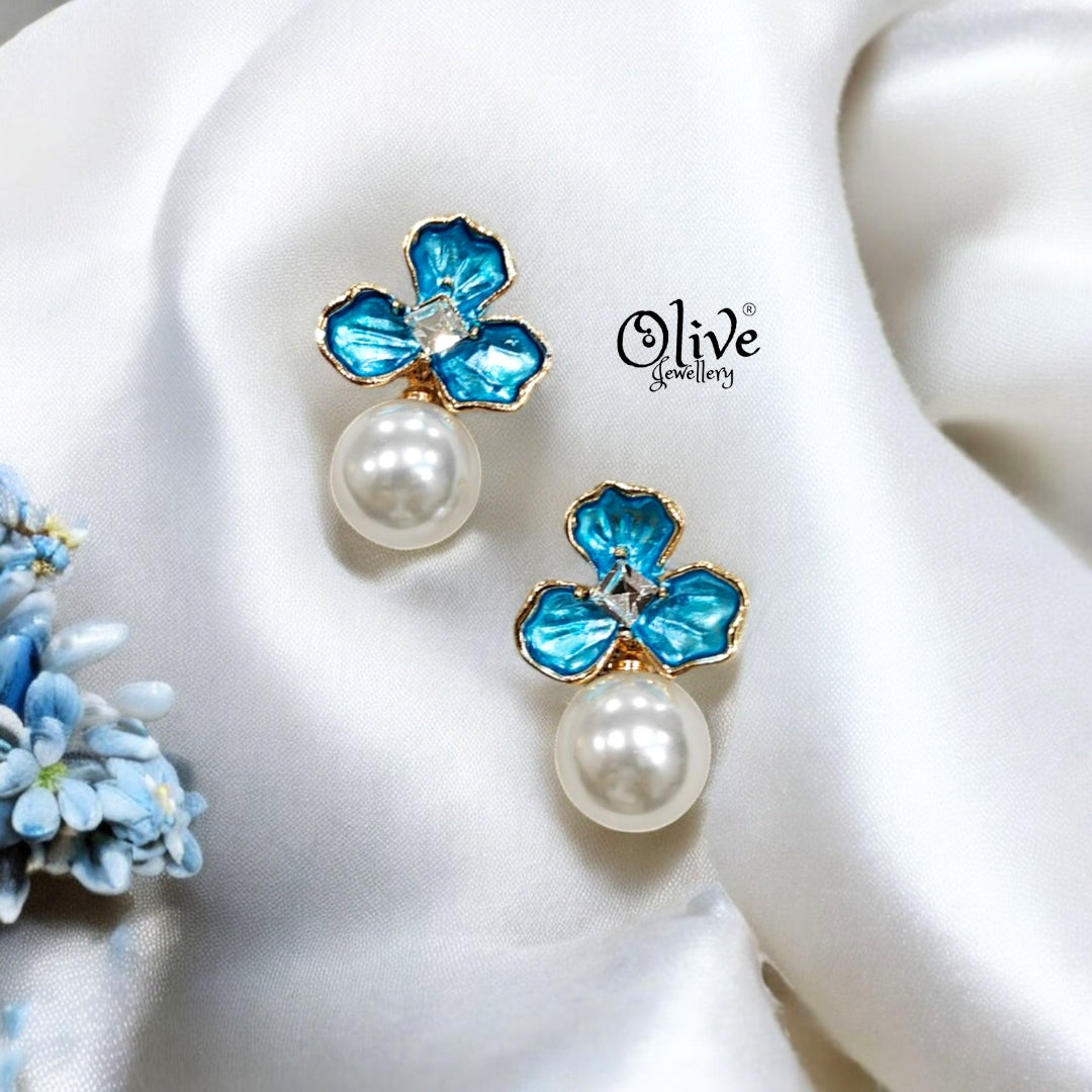 Enamel Earrings - 231