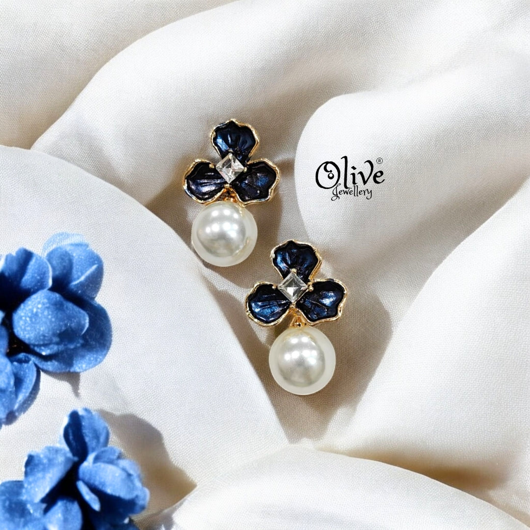 Enamel Earrings - 231