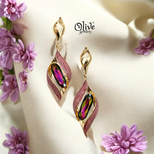 Enamel Earrings - 237