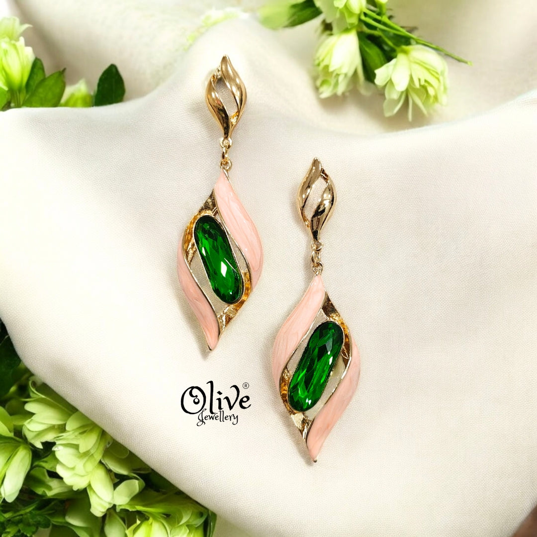Enamel Earrings - 237