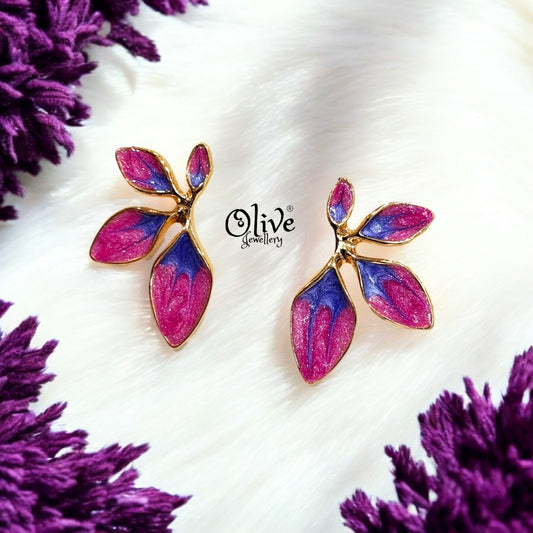 Enamel Earrings - 243