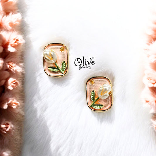 Enamel Earrings - 252