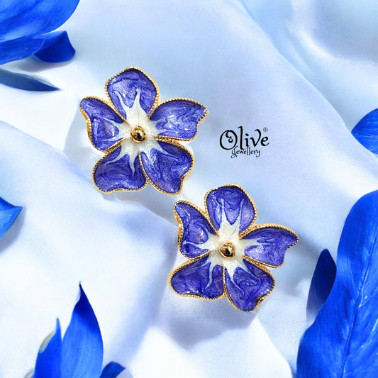 Enamel Earrings - 257