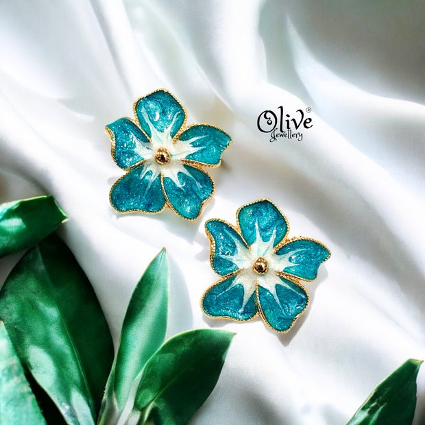 Enamel Earrings - 257