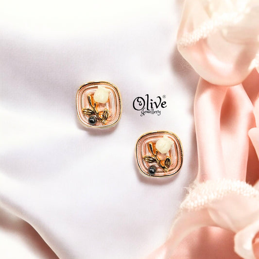 Enamel Earrings - 260