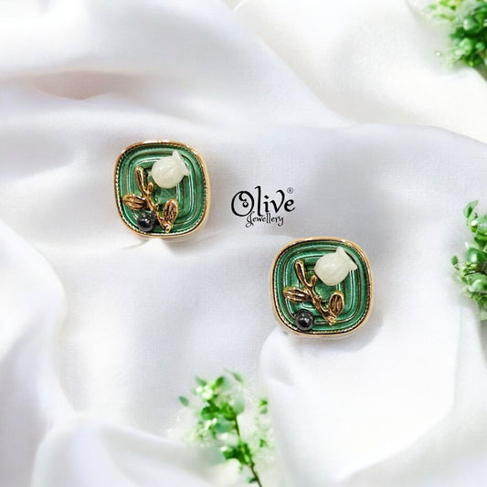 Enamel Earrings - 260