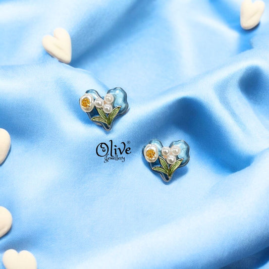 Enamel Earrings - 267