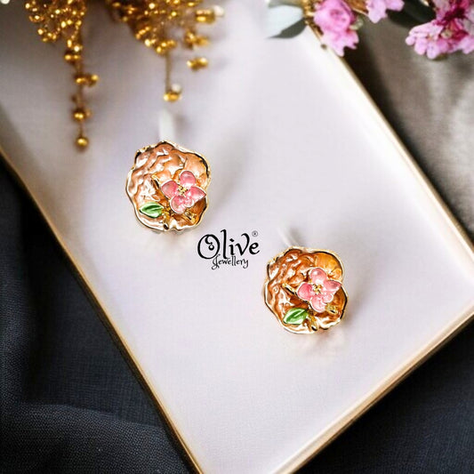 Enamel Earrings - 282